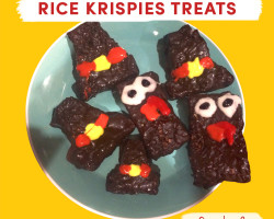 Thanksgiving-themed Rice Krispie treats