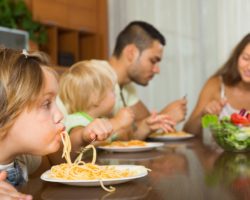 Family Dinner - Spaghetti Face