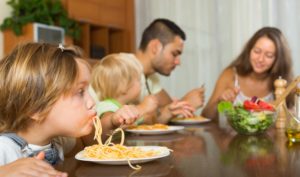 Family Dinner - Spaghetti Face