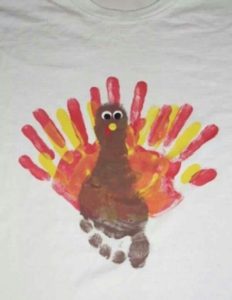 4 Easy and Festive Thanksgiving Crafts For Kids - Turkey Footprint
